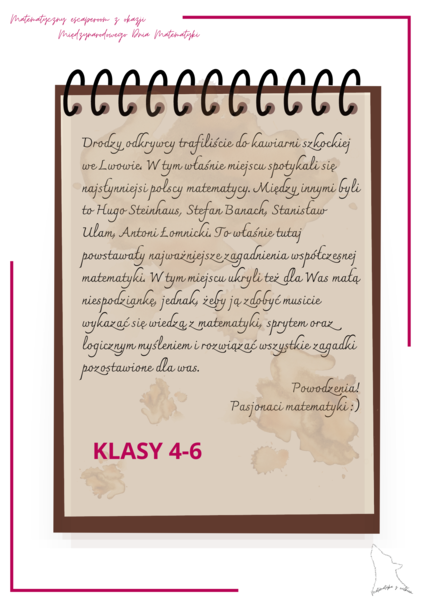 Matematyczny escape room z okazji Dnia Matematyki dla klas 4-6