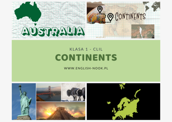 Continents - CLIL klasa 1