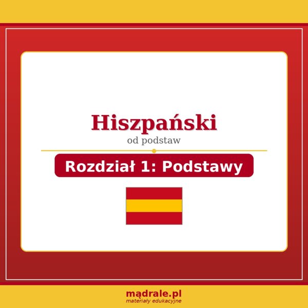 FISZKI "JĘZYK HISZPAŃSKI – ROZDZIAŁ 1: PODSTAWY" KARTA PRACY