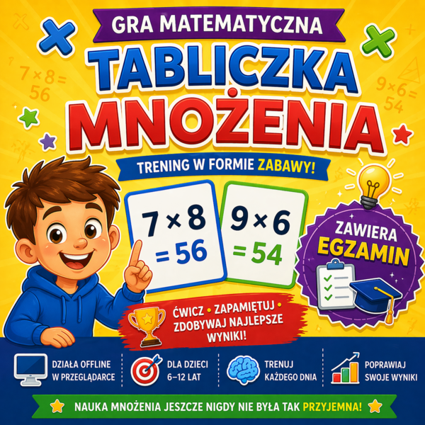 Interaktywny Trening Mnożenia i Egzamin