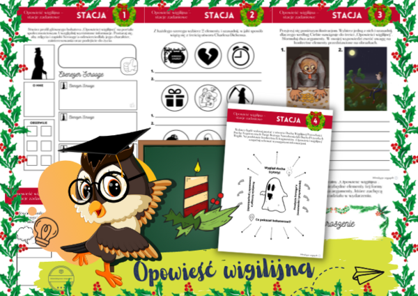Opowieść wigilijna. Stacje zadaniowe