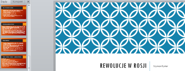 Prezentacja - rewolucje w Rosji