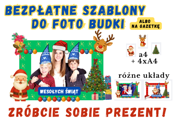 Darmowe szablony do świątecznej foto budki!