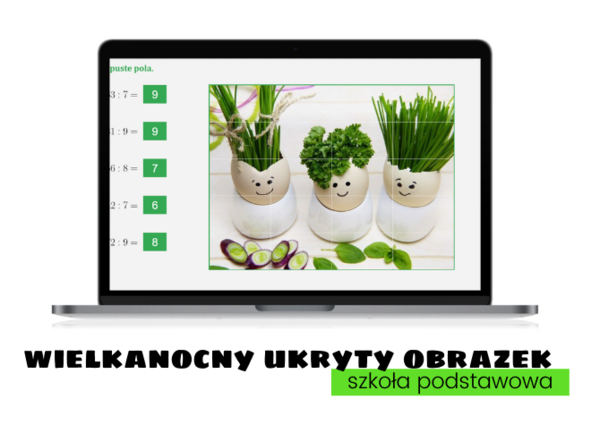 Szkoła Podstawowa - Wielkanocny UKRYTY OBRAZEK. Arkusze Google.