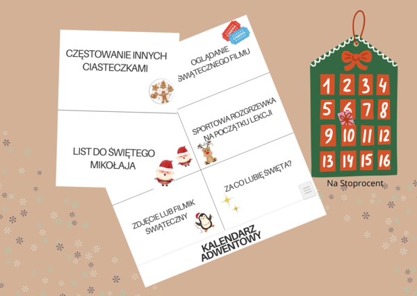 Kalendarz adwentowy na godzinę wychowawczą