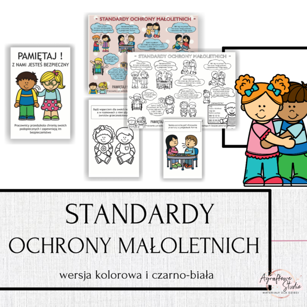 Standardy Ochrony Małoletnich - plakat + obrazki