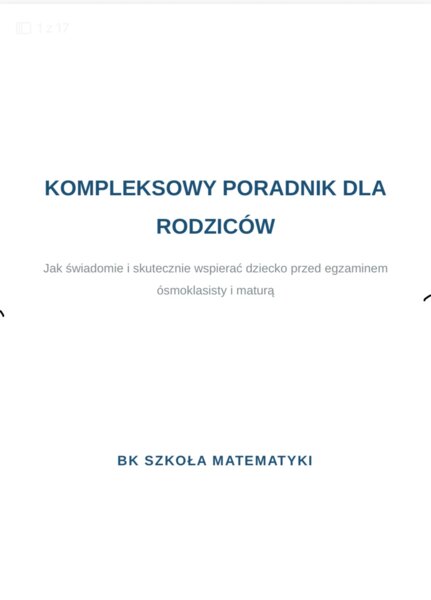 Poradnik dla rodzica - jak wspierač dziecko przed egzaminem.