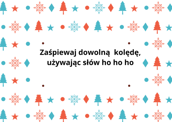 karty, integracja, święta, zabawa, 17 fiszek z zadaniami