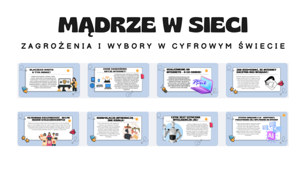 Edukacja Zdrowotna, Godzina wychowawcza- Mądrze w sieci– zagrożenia i wybory w cyfrowym świecie– kl 6- 17 SLAJDÓW PDF