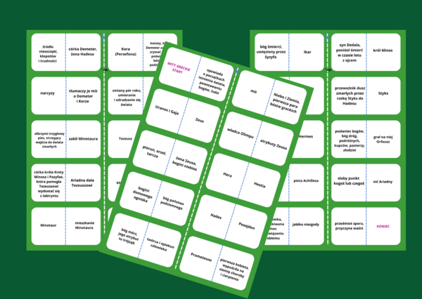 Domino - MITY GRECKIE - mitologia grecka - powtórzenie