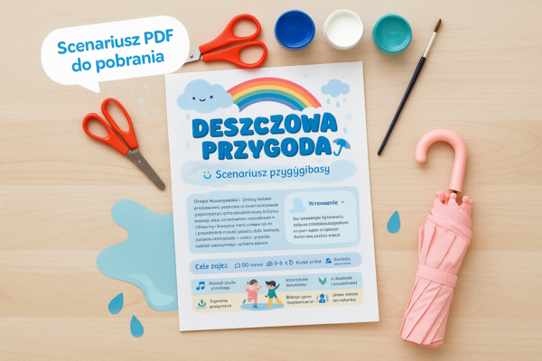 „Deszczowa przygoda” – scenariusz zajęć dla przedszkola