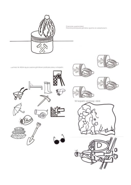 Barbórka - Dzień Górnika - karty pracy