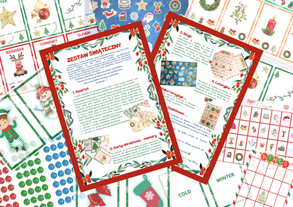 Zestaw Bożonarodzeniowy - gry do nauki angielskich słówek