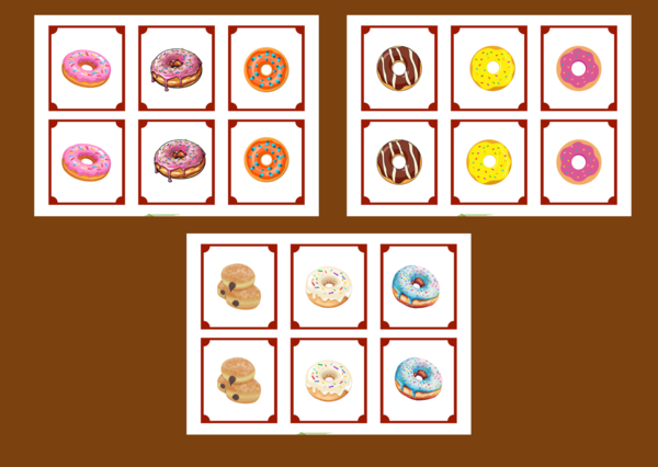 TŁUSTY CZWARTEK – memory – 36 szt. – biblioteka – świetlica – przedszkole