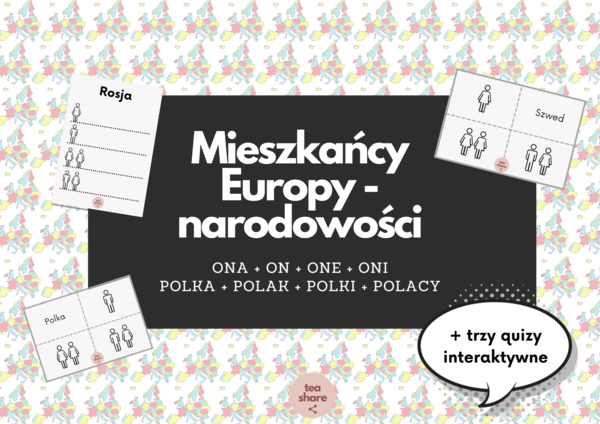 Mieszkańcy Europy (Polka, Polak, Polki, Polacy ...) rodzaj męskoosobowy polski dla obcokrajowców