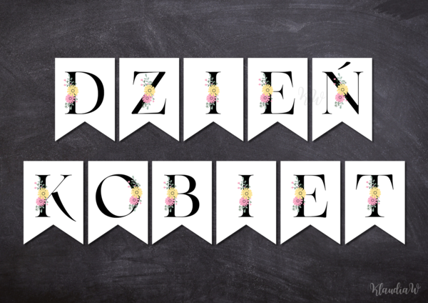 Dzień Kobiet - girlanda