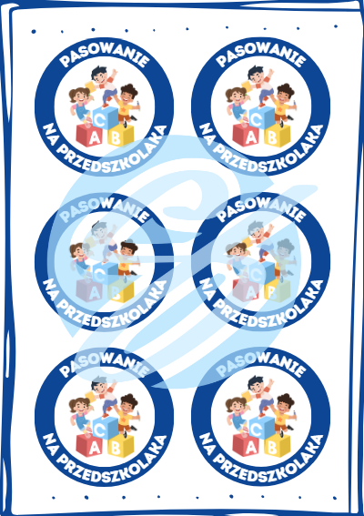 Przypinki dla przedszkolaków z okazji pasowania na przedszkolaka