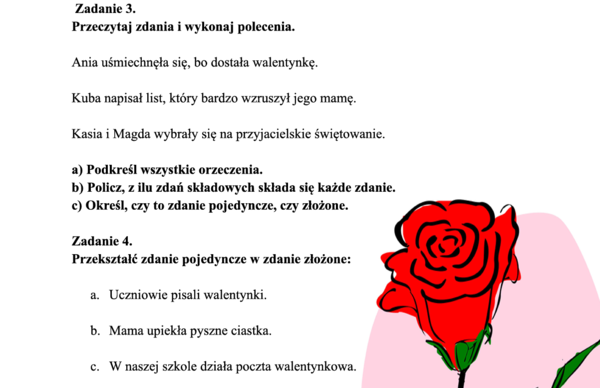 Walentynkowa składnia