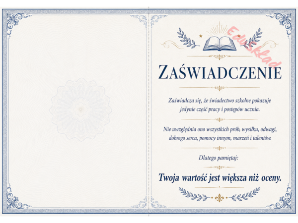 Wkładki motywacyjne do świadectwa – pozytywne słowa na zakończenie roku