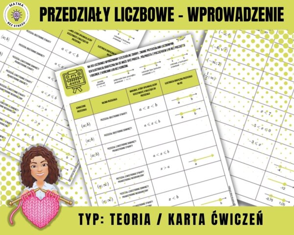 Przedziały liczbowe - wprowadzenie + karta ćwiczeń