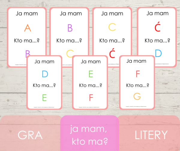 Ja mam, kto ma? - litery