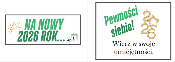 Na nowy 2026 rok - gazetka szkolna