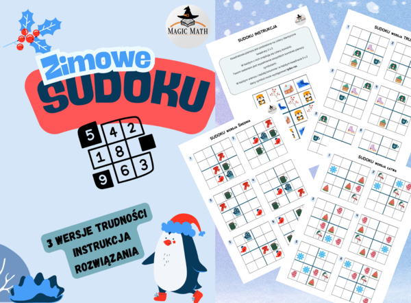 ZIMOWE SUDOKU OBRAZKOWE
