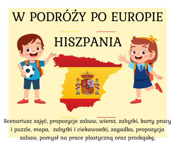 W podroży po Europie – Hiszpania–  pakiet dla przedszkolaka