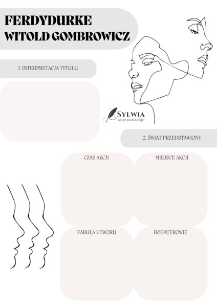 📒Notatnik maturalny „Ferdydurke” Witold Gombrowicz