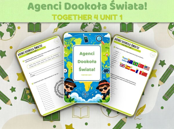 Tajna Misja: Agenci Dookoła Świata! – Megapaka Together 4 (Unit 1) + Klucz