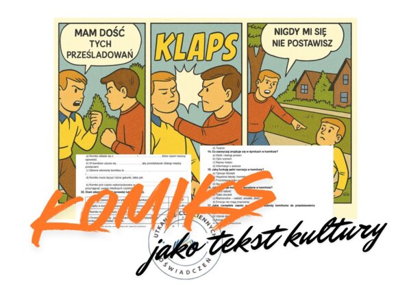 Komiks jako tekst kultury- 25 zadań z kluczem odpowiedzi