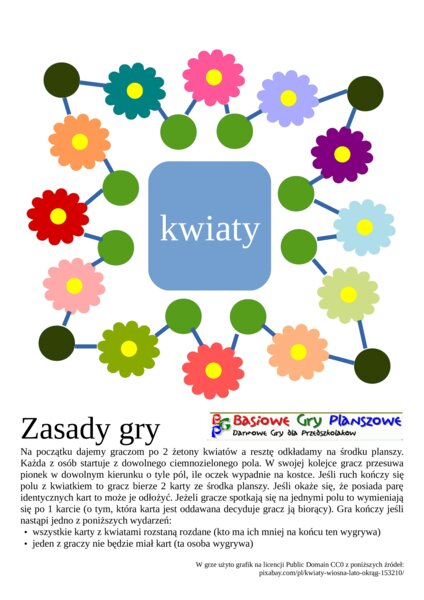 Kwiaty – Gra planszowa
