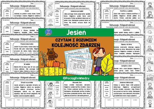 Jesień - Czytam i Rozumiem. Kolejność zdarzeń.