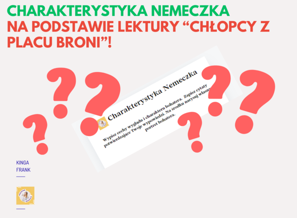 📚 Charakterystyka Nemeczka – prosta karta pracy 🖍️
