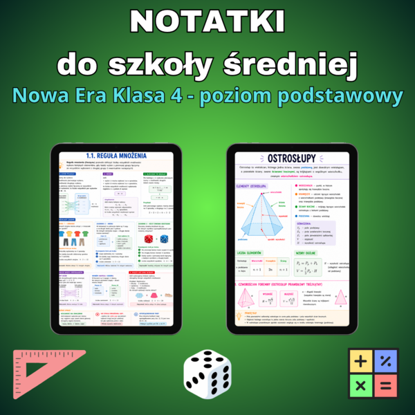 Notatki z matematyki do 4 klasy - Nowa Era 4P
