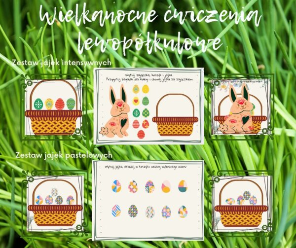 Wielkanoc - ćwiczenia LEWOPÓŁKULOWE