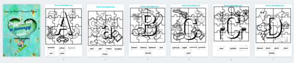 Literki puzzelki - puzzle alfabetyczne