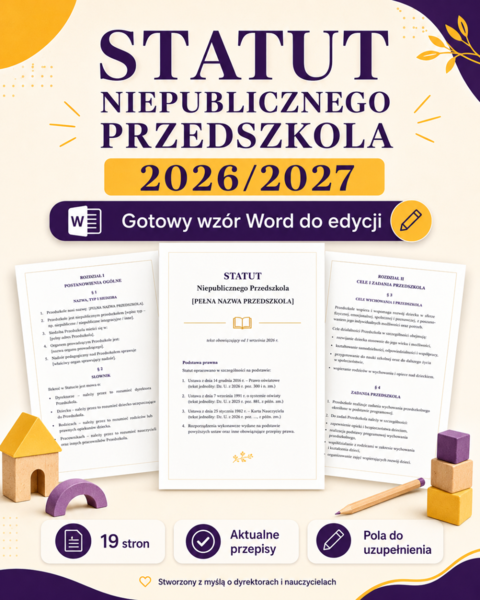Statut niepublicznego przedszkola 2026/2027