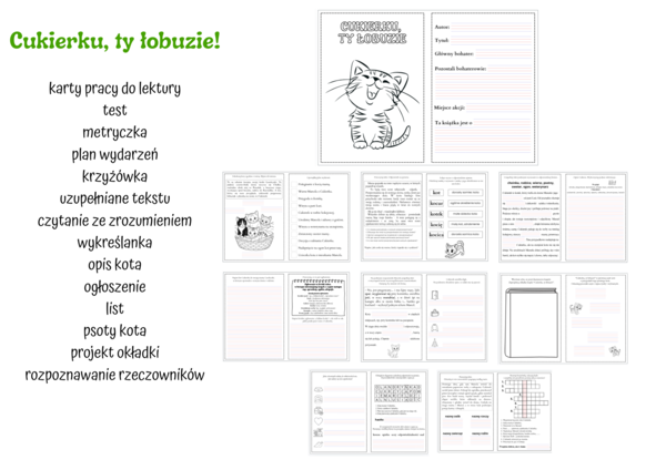 Cukierku, ty łobuzie! - karty pracy (pdf)