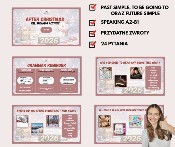 ATFER CHRISTMAS SPEAKING ACTIVITY