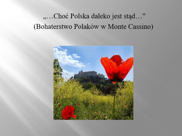 Bitwa o Monte Cassino – Bohaterstwo Polaków | Prezentacja historyczna (.ppt)