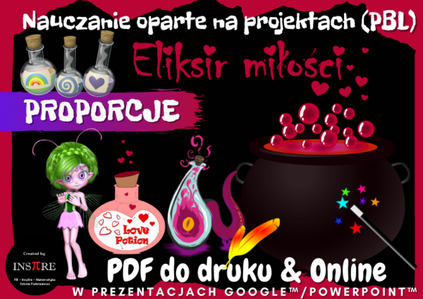 PROPORCJE. Projekt matematyczny: ELIKSIR MIŁOŚCI. Nauczanie Oparte na Projektach (PBL)