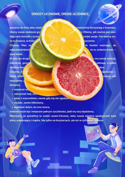 Dzień Bezpiecznego Internetu- plakat (list rówieśników)