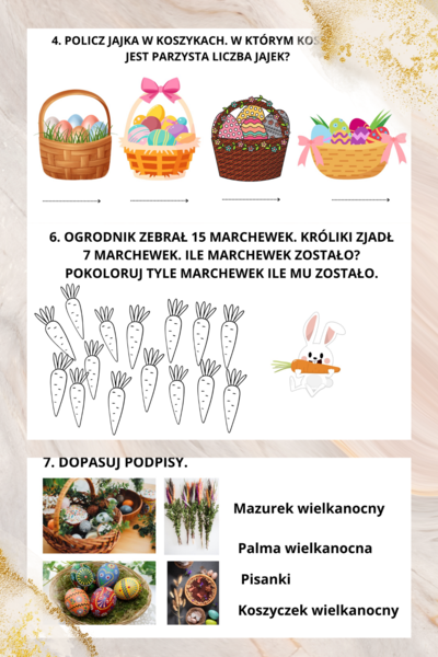 Karty pracy, Wielkanoc