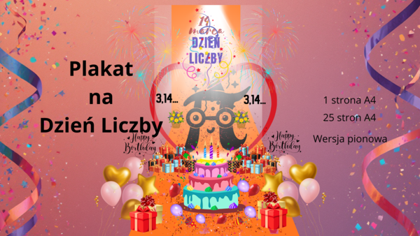 Dzień Liczby Pi – plakat XXL z 25 części