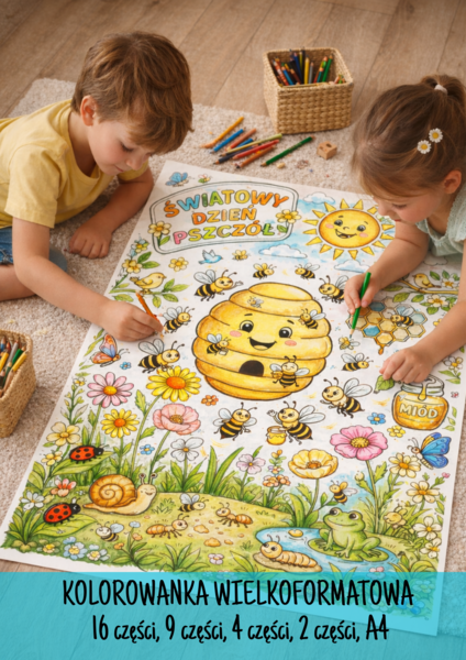 DZIEŃ PSZCZÓŁ - kolorowanka