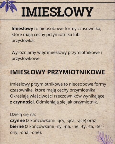 Imiesłowy