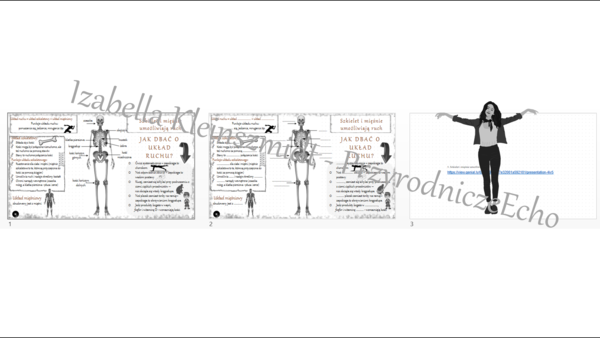 Minizestaw na temat „Szkielet i mięśnie umożliwiają ruch” – sketchnotka + karta pracy w power point + gratisowy link do prezentacji multimedialnej niekomercyjnej wykonanej w genial.ly do indywidualnego pobrania i użycia do celów niekomercyjnych. Przyroda
