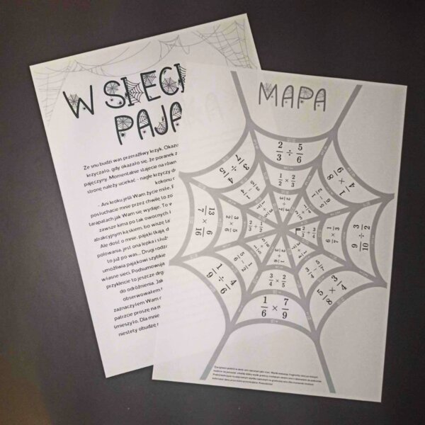 W SIECI PAJĄKA - matematyczna bajka manipulacyjna KLASA 6