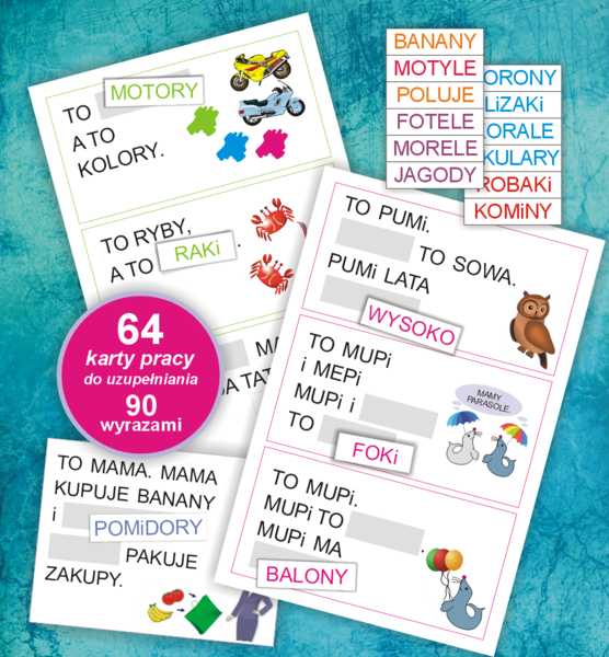 Czytam sam – karty pracy. Sylaby otwarte.